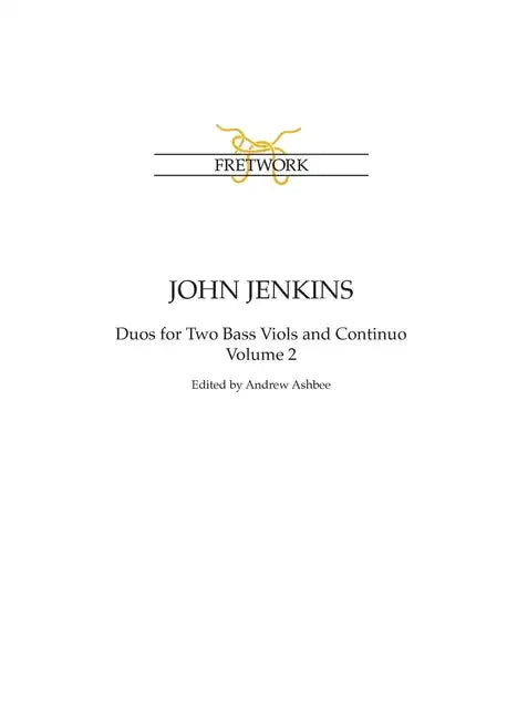 John Jenkins: The Bass Viol Duos Volume 2 - Paperback