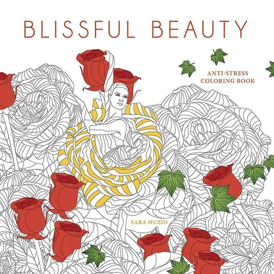 Blissful Beauty Coloring Book: Anti-Stress Coloring Book - Paperback