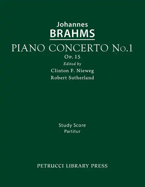 Piano Concerto No.1, Op.15: Study score - Paperback