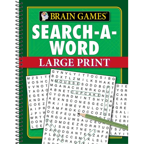 Brain Games - Search-A-Word - Large Print (96 Pages) - Spiral