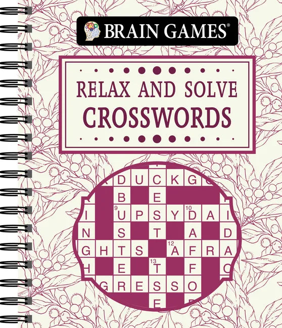 Brain Games - Relax and Solve: Crosswords (Toile) - Spiral