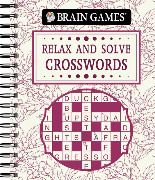 Brain Games - Relax and Solve: Crosswords (Toile) - Spiral